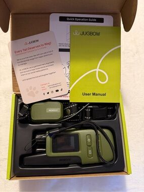 JUGBOW Olive Green Dog Training Collar Remote Set